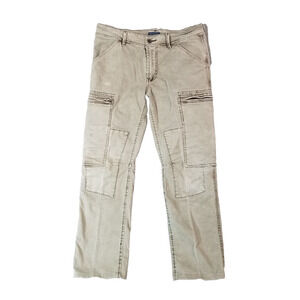 Jetlag cargo pants men's 32x28 khaki green skate Street flex stretch urban